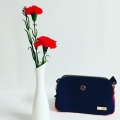 Bild 2 von Handbag blue red small with clock