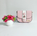 shoulder bag pink small with clock